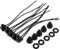 Wasserdichter Druckschalter, Wasserdichter 12V-Druckschalter Druckschalter Mini - Druckknopf Schalter Ein-Aus-Schalter Wasserdichter Druckknopf mit Draht für Motorrad/Auto(5Pcs 12V)