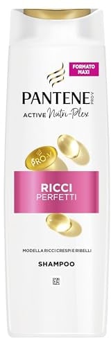 Pantene Pro-V Shampoo Ricci Perfetti 400ml per Ricci Crespi e Ribelli. Deterge e Protegge i Legami del Capello per Capelli dall'Aspetto Sano. Senza Olio Minerale e Coloranti. Con Active Nutri-Plex