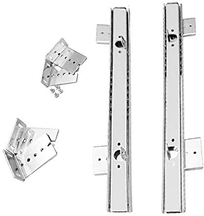 1Paar Teleskopschienen Schwerlast - Tragkraft 50 Kg, Führungen Mit Kugellager Höhenverstellbare, Tastaturauszug Für Tastaturablage, Schublade Schienen Seitlich Angebracht 30cm, Zur Untertischmontage