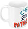 Mug Céramique C'est qui la Patronne ? Boss Cheffe Humour Maman