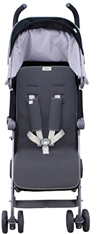JYOKO KIDS Sitzauflage für Kinderwagen kompatibel mit Easy Walker, Baby Home, Mountain Buggy, 100% Baumwolle (Marengo, Reversibel)