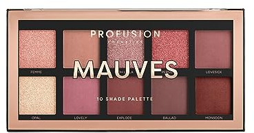 Palette 10 Tonalità Ombretto Profusion Cosmetics Mauves