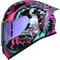 ILM Motorradhelm Integralhelm Herren Damen-Motorcycle Helmet mit 2 Visieren Pinlock-kompatiblen klaren und getönten-Street Bike Motocross Casco DOT&ECE Modell Z501, Legend Pink, S