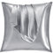 Vielit 2er Set Satin Kissnbezug 80x80 mit Zip,Weich wie EIN Silk Pillowcase,wie Seidenkissenbezug Geeignet für Curly Haar,Satin Kopfkissenbezug Kissenbezüge Gray Kissenhülle