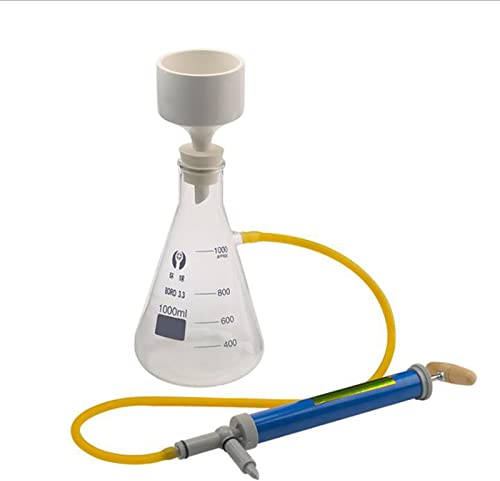 Tedixu Aparato de Embudo Buchner, Equipo de Embudo de filtración, Utilizado para succión al vacío, matraz Erlenmeyer, Laboratorio Educativo Escolar (Color : 1000ml)