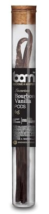 BAM Vanilleschoten, 6 Gramm, 2 Stück, Bourbon-Vanillesamen, Desserts, einfache Dosierung