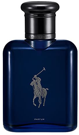 Ralph Lauren Polo Blue Parfum für Herren, fruchtig-holziger Duft mit Mandarine, Rosa Pfeffer & Patchouli, für anspruchsvolle Männer, 75 ml