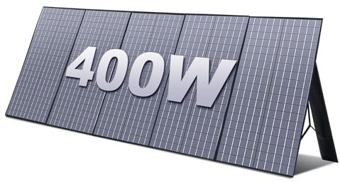 ALLPOWERS 400W Foldable Solar Panel, Portable Solar Panel, Solar Charger, Solar Kit, Solar Module for Power Station Solar Generator Camping RV Boat Power Outage Outdoor Garden Balcony