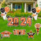 Wironlst Graduation Yard Schild für Abschlussfeier Party Rasen Dekor (Orange)