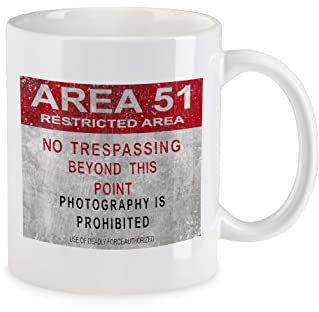 Urban Backwoods Area 51 Vintage Logo Sign Tazza Da Caffè Con Scritta