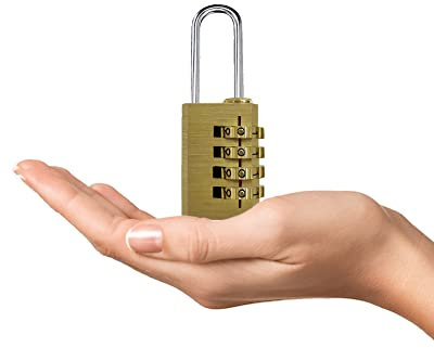 Vorhängeschloss Zahlenschloss Schloss mit Zahlencode |4 stellig |Spind Gepäckschloss Fitnessstudio Schuppen Schule Garten (MID-BX1)