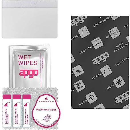 apgo Hybrid Schutzglas, Matt, kompatibel mit Lenovo Yoga Smart Tab, Flexible Nano Glass, toller Ersatz für Hartglas, kratzfester Displayschutzglas, Displayschutz, Full Glue
