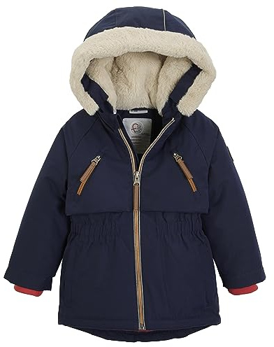 first instinct by killtec Kinder Funktionsparka/Outdoorjacke mit Kapuze FIOW 27 MNS PRK, dunkelblau, 98, 39978-000