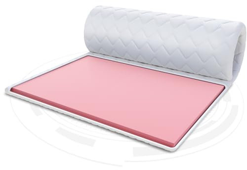 FDM Matratzentopper VISCO Matratze Topper 100x200 cm Härtegrad H2 Höhe ca. 4 cm thermoplastischer Schaum Allergiker Geeignet Öko-Tex Weiß