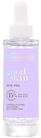 Bielenda Good Skin Acid Peel 5minütiges Peeling und korrigierendes Säurepeeling AHA + PHA Säuren, 30 g
