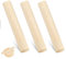 3 Stück Teigroller Buchenholz Klein Nudelholz Holz Teigroller zum Teigrollen Backzubehör Rolling Pin Französisches Nudelrolle für Pizza, Fondant, Cookie, Nudelteig (16 × 2,8 cm)