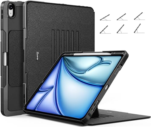 ZtotopCases für Neu iPad Air 13 Zoll Hülle M3/M2 (2025/2024),Magnetisch Schutzhülle mit Stifthalter, Stoßfest Sturzfest Hülle, Automatischem Schlaf/Aufwach für iPad Air 13(M3/M2),Schwarz