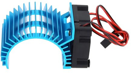 Create idea 1pc Motor Electric Heatsink Equipped With 5V Cooling Fan 30mm RC Motor Radiator for 1/10 Scale Electric RC Car 540/550 Motor(Blue)