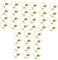 DECHOUS 3 Sets Serviettenhalter Freistehende Serviettenringe Muscheldesign Serviettenschnallen Elegante Geschirrverzierungen 12 Stück * 3