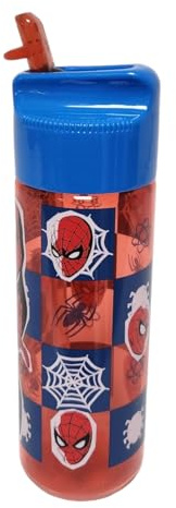 Divas World Superhero Trio Leak-Proof Water Bottles - Durable Kids' Drinkware with Action-Packed Designs BPA-Free water bottle (Spiderman)