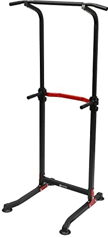 Power Tower, höhenverstellbar von 165-210cm, Dip Station, multifunktionale Kraftstation Kraftturm Trainingsgerät mit Klimmzugstange