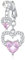 NIUSIMAN Fake Bauchnabelpiercing Chirurgenstahl Rosa Clip auf Bauchnabelpiercing für Frauen Mädchen 1 Stück Double Hez Dangle Schmetterling Faux Bauchnabel Sweetheart Non Piercing Bauchschmuck