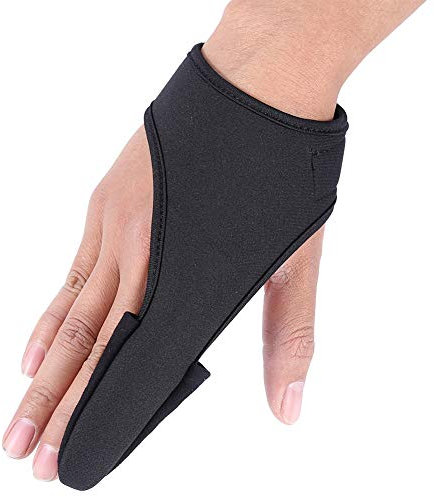 Yosoo Health Gear Anti-Rutsch-Fingerhandschuh Zum Angeln, Bequemer Einzelner Zeigefingerschutz mit Elastischem Band für das Angeln Im Freien. Unisex-Design für Linke und Rechte Hand