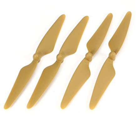 SUNSKYLY 2 Paar Originalteile für RC Drohnen, Propellerblätter, geeignet für Hubsan H501S H501C H501A H501M 501 RC Quadcopter, Zubehör für Spielzeug (Gold)