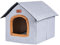 Haustier Haus Im Freien | Tragbares Katzen-Hundebett Für Zuhause, Reisen, Camping | Atmungsaktive Abnehmbare Hundehütte Indoor- Ourdoor Für Katzen, Hunde, Kätzchen Und Kleine Haustiere