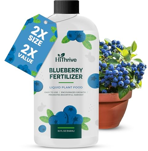 32oz Blueberry Fertilizer - Makes 32 Gallons of Fruit Tree Fertilizer for Blueberries, Liquid Plant Food for Sweet, Plump Blueberry Plants, Instant Plant Food that Promotes Growth & Abundant Harvests
