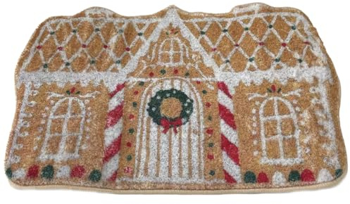 Ymxygz Weihnachts-willkommensmatte Für Den Außenbereich, Lebkuchenhaus-fußmatte Und Veranda-Dekoration, Weihnachtsteppich, Foto-Requisiten-Dekoration