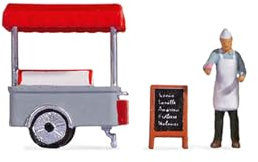 NOCH Tiny-Scenes „Eiswagen“, Modellbahnfigur H0, handkoloriert