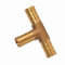 Schlauchverschraubung, 3-Wege-Schlauchverbinder, Schlauchkupplung, Schlauchverbinder, Messing (10mm)