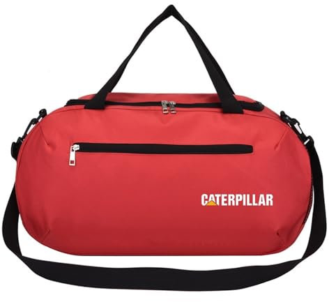 Reisetasche für Ca.TER-Pillar, Wasserdicht und verschleißfest, für Camping, Reisen, Fitness, Sporttasche(Red)