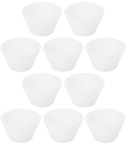 Operitacx 20Pcs Silicone Mixing Cups for Epoxy Resin DIY Crafts Small Soft Bowls for Jewelry Making and Casting Projects Compact Resin Mixing Tools