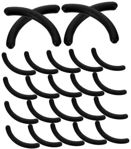 HONMEET 48stücke Teiliges Mit Eyelash Curler Pads Ersatzpolster Für Wimpernzangen Komfortable Langlebige Und Einfach Zu Installierende Nachfüllpads Praktischer Organizer-box Schwarz