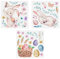 CRILSTYLEO 3St Wandaufkleber Kaninchenkostüm Girlande Tapetenkleber kinderzimmer wandsticker wall stickers for room aufkleber kaninchen wandtattoo DIY-Aufkleber- PVC Colorful