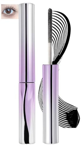 Black Mascara with Slim Applicator Wand and Compact Reflective Tube, 1-Pack | Controlled coating and lash separation, for daily make-up routines or added definition in evening looks, screw-cap design