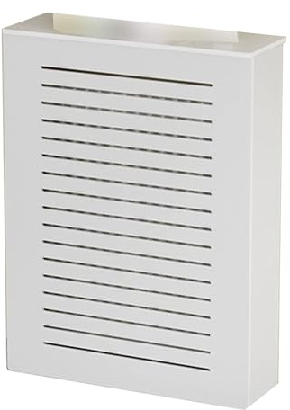 Heizkörperverkleidung, Heizung Verkleidung, Weißes PVC Material, Einfach zu Montieren/aufzubewahren, Verbirgt Unordentliche Rohre(60x70x25cm/24x28x10in)