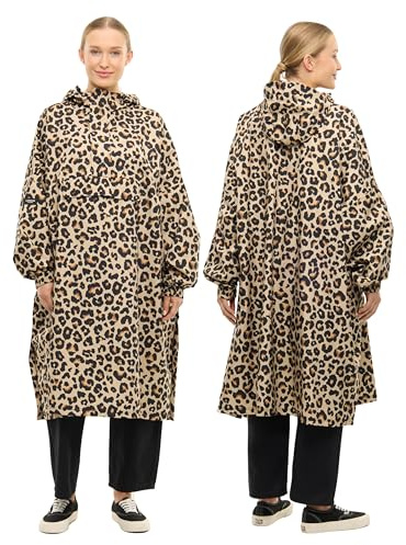 LARKSON Regenponcho Damen Herren Leo - Lykke - Regenmantel Regencape für Fahrrad Outdoor Festival - Wassersäule 10000 mm - Regenjacke Wasserdicht mit Verschweißten Nähten
