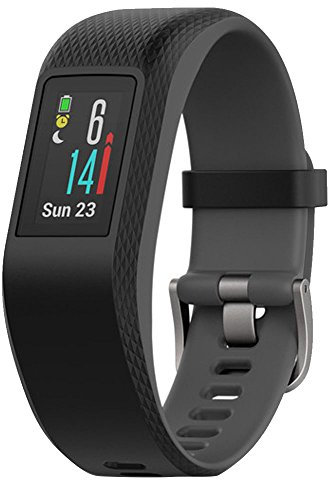 Garmin vívosport, Fitness/Activity Tracker with GPS and Heart Rate Monitoring, Slate, Large