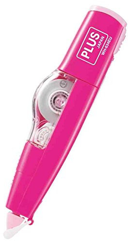 PLUS JAPAN 3 Stück Inlineskate Korrekturroller wiederaufladbar MR 4,2 mm x 6 m rosa
