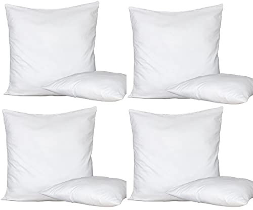 Bed Store® Set 4 pezzi anima imbottitura anallergica per cuscini divano, poltrona, letto da rivestire in quattro misure (45 X 45)