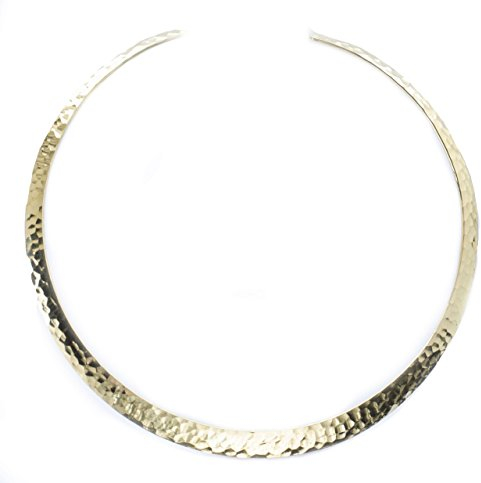 Windalf Wikinger Torques DVALA Ø 12.5 cm Bohemia Frauen Vintage Halsreif Elfen Halsschmuck Handarbeit aus edlem Messing
