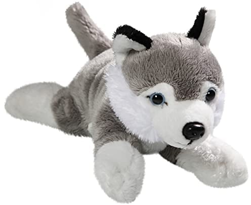 Carl Dick Husky liegend, Hund, Plüschtier, Kuscheltier ca. 22cm, nur Körperlänge ca. 17cm 3414002