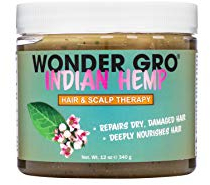 Indian Hemp Hair Grease Pomade, 12 fl oz - Hair Regrowth Styling Treatment - Deeply Nourishes & Repairs Damages By Wonder Gro