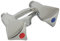 SOMATHERM FOR YOU, Mélangeur chromé entraxe 60mm, M15/21 et M20/27, tête à clapet 18/150, transformable en évier ou bain-douche, sans raccords muraux, pour eau chaude/froide