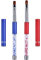 Reonyx Professional Nail Art Tools, UV Gel Oval & Flat Nail Brush Set with Rhinestone Handle, Head Material: Nylon, Handle Material: Metal