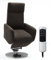 Cavadore TV-Sessel Cobra, Fernsehsessel mit 2 E-Motoren, Akku und Aufstehhilfe, Relaxfunktion, Liegefunktion, Ergonomie M, 71 x 110 x 82, Belastbar bis 130 kg, schlamm