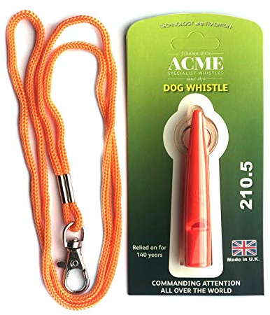Acme 210.5 Hundepfeife mit Trageband, Orange